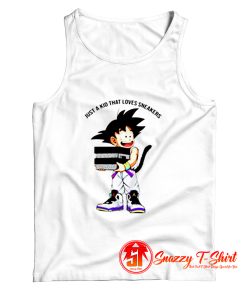 Goku Dragon Ball Just a Kid That Loves Sneaker Tank Top