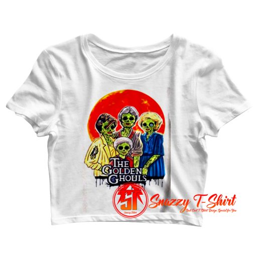 Golden Girls Vintage The Golden Ghouls Crop Top Shirt