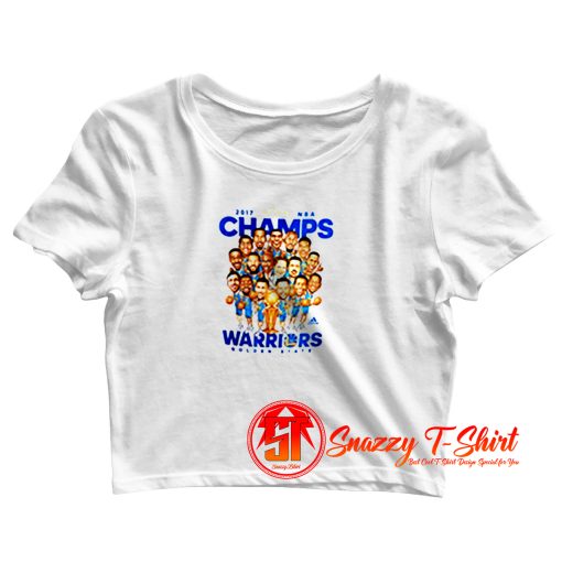 Golden State Warriors NBA Champs Caricature Crop Top Shirt