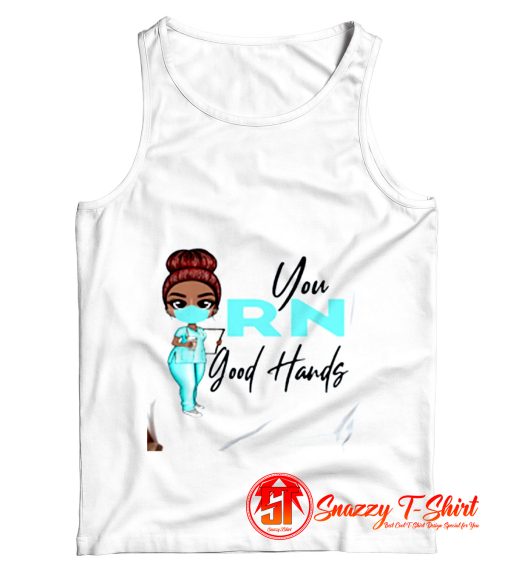 Good Hands Black Nurse Tank Top