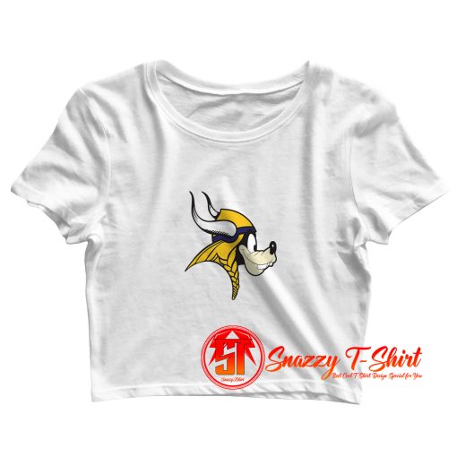 Goofy Minnesota Vikings Kidss Crop Top Shirt