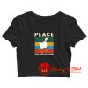 Goose Peace Was Never An Option Saying Crop Top Shirt