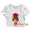 Graduation Bear Crop Top Shirt