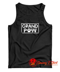 Grand Paw Dog Owner Grandpa Fathers Day Tank Top