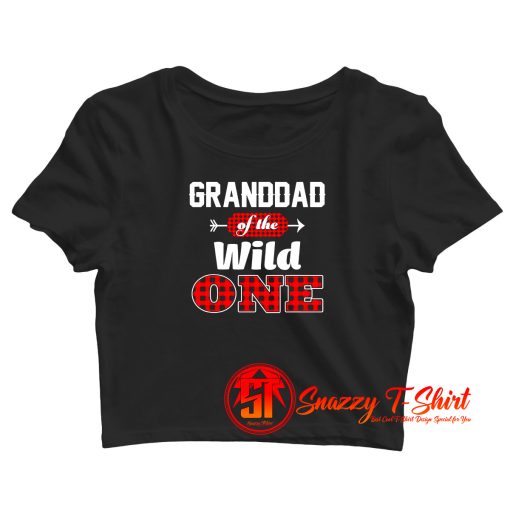 Granddad Of The Wild One Crop Top Shirt