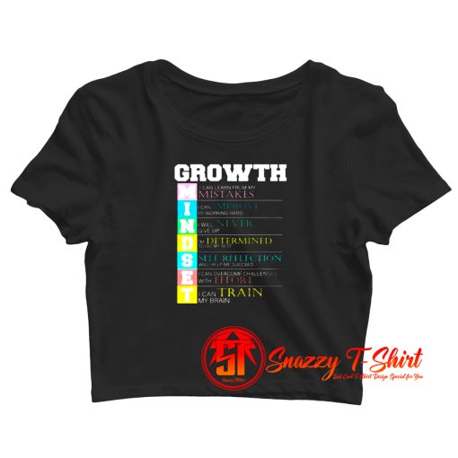 Growth New Mindset And Resolution Crop Top Shirt