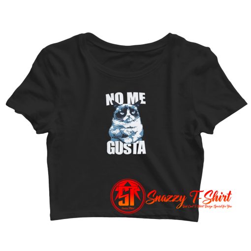 Grumpy Cat No Me Gusta Crop Top Shirt