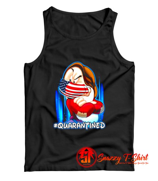 Grumpy Dwarf American Flag Face Mask Tank Top