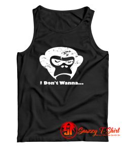 Grumpy Monkey Face Tank Top