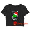 Grumpy grinch Crop Top Shirt