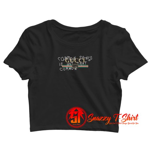 Gucci Gang Common Sense White Crop Top Shirt