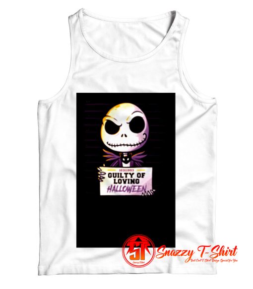 Guilty Jack Cute Skellington MugShot Tank Top