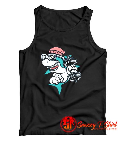 Gym Shark Cartoon Tank Top