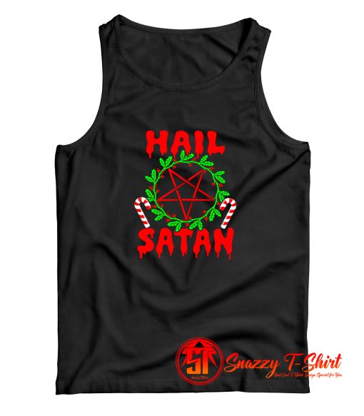 Hail Satan Christmas Tank Top