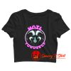 Hail Yourself Cute Pink and Blue Goat Baphomet Crop Top Shirt