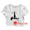 Halloween Costume Police Deputy Crop Top Shirt