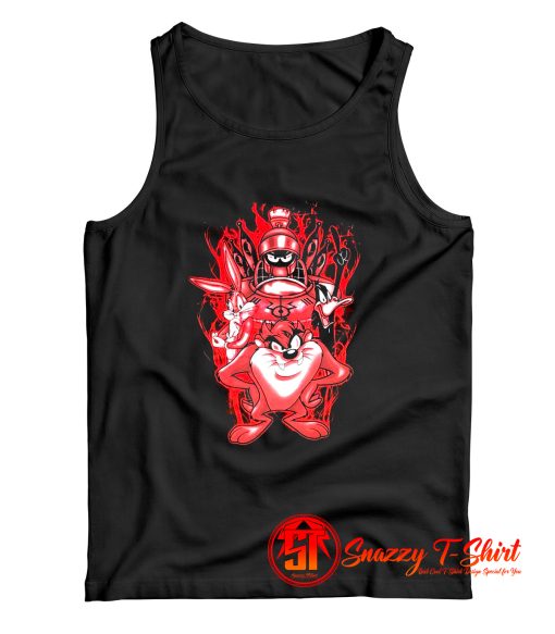 Halloween Looney Tunes Red Flame Tank Top