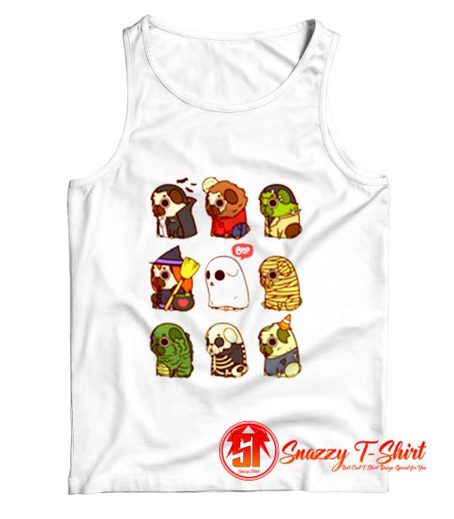 Halloween Puglie Tank Top