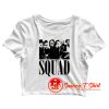 Halloween Squad Horror Movies Crop Top Shirt