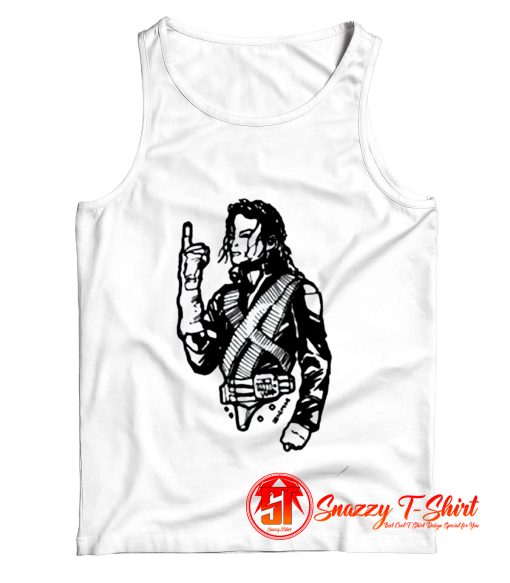 Hand Painted Michael Jackson Tank Top