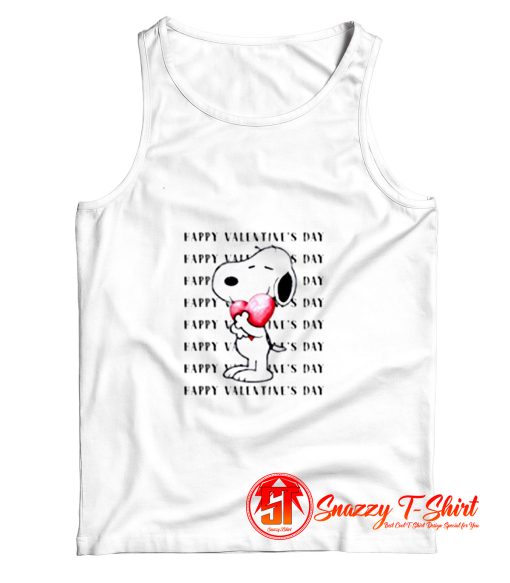 Happy Valentines Day Snoopy Tank Top