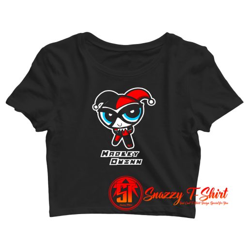 Harley Quinn Powerpuff Girl Crop Top Shirt