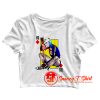 Harley Quinn Queen of Diamonds Crop Top Shirt