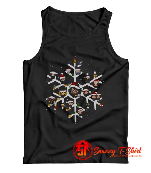 Harry Potter Characters On Snowflakes Tank Top