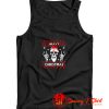 Heavy Metal Christmas Skull Santa Tank Top