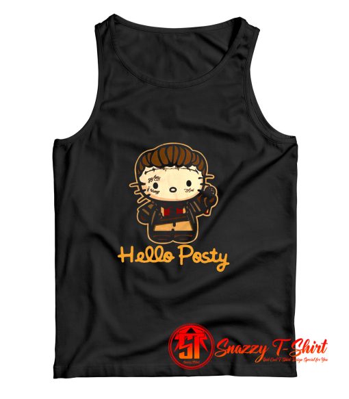 Hello Posty Post Malone Funny Hello Kitty Tank Top