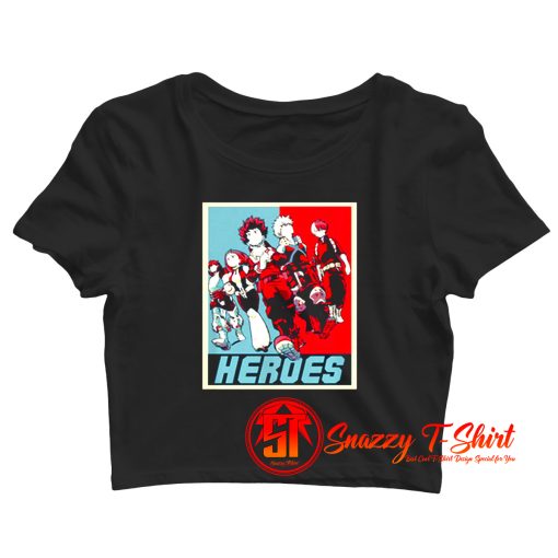 Heroes Propaganda Crop Top Shirt