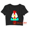 Hipster Chicken Crop Top Shirt