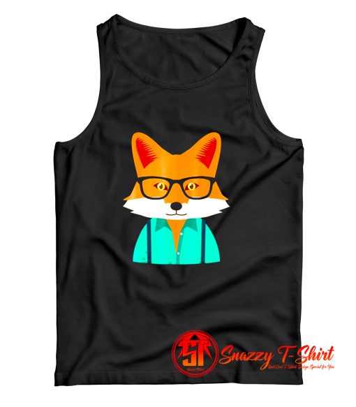 Hipster Fox Tank Top