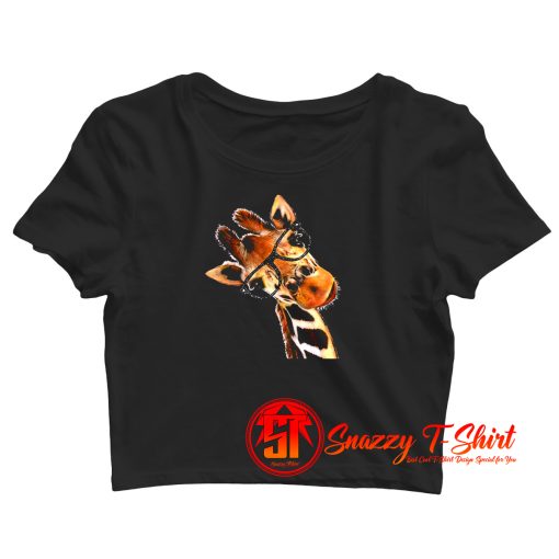 Hipster Good Time Giraffe Crop Top Shirt