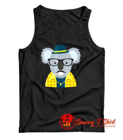 Hipster Koala Bear Tank Top