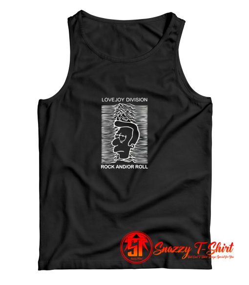 Homer Simpson Lovejoy Division Rock And Or Roll Tank Top