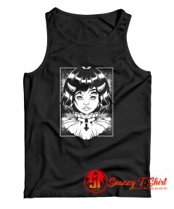 Horned Devil Girl Satanic Tank Top