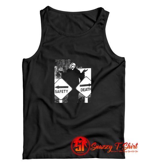 Horror Ghostface Safety or Death Halloween Tank Top