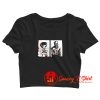 Horror Movie Bride Mug Shot Crop Top Shirt