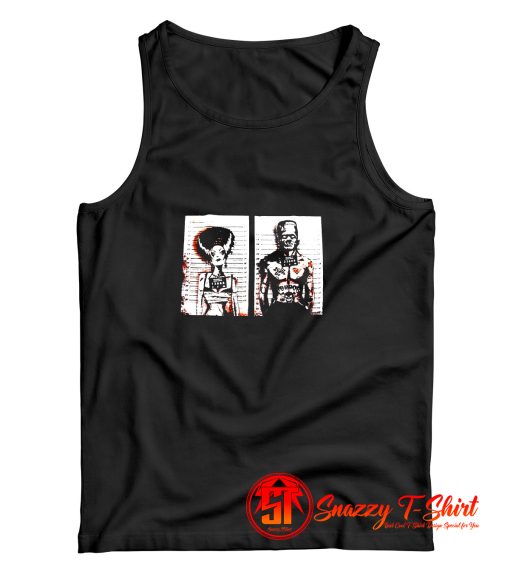 Horror Movie Bride Mug Shot Tank Top