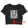 Horror Movies Killers Mugshot Year Of Appearance Crop Top Shirt