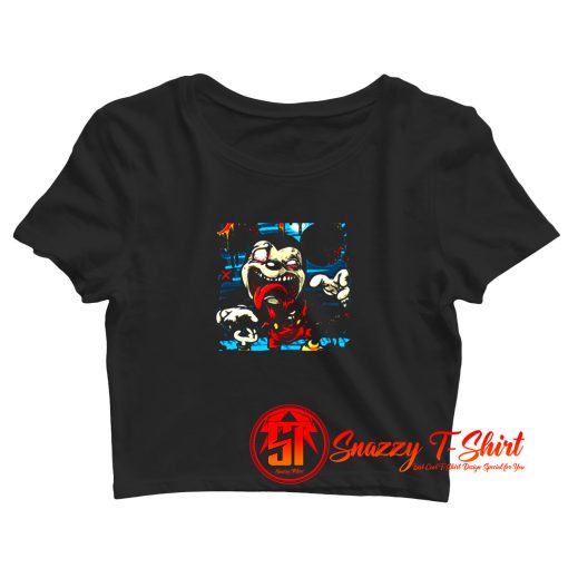 Horror Version Of Mickey Mouse Crop Top Shirt