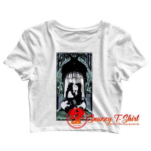 Hot Sexy Nuns Nonnen Kissing Anton Lavey Satanismus Goth Gothic Crop Top Shirt