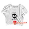 I Come In Peace Alien Head Crop Top Shirt