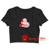 I Dont Exist Santa Christmas Xmas Atheist Holiday Crop Top Shirt