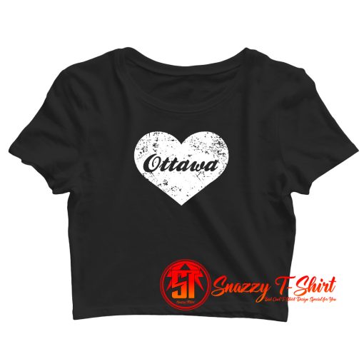 I Love Ottawa Crop Top Shirt