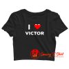 I Love Victor Crop Top Shirt