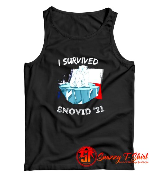 I SURVIVED SNOVID 21 Bear Tank Top