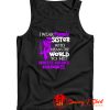 I Wear Purple For My Sister Domestic Violence Tank Top