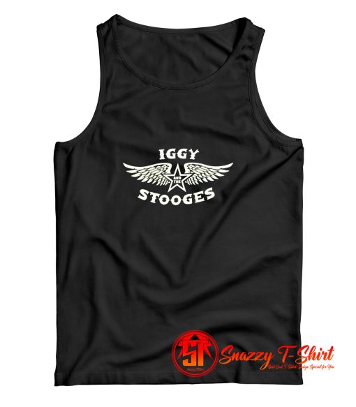 Iggy Pop The Stooges Wings Logo Tank Top